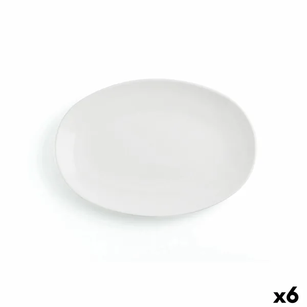 Pasniegšanas Plate Ariane Vital Coupe Ovāls Keramika Balts Ø 32 cm 6 Daudzums