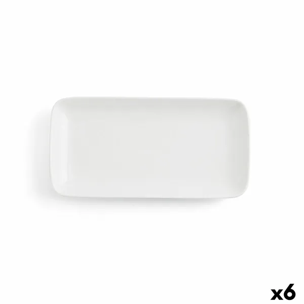 Vuoka Ariane Vital Coupe Suorakulmainen Keraminen Valkoinen (28 x 14 cm) (6 osaa)