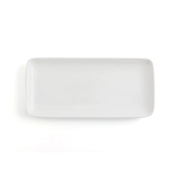 Serving Platter Ariane Vital Coupe Rectangular Ceramic White (36 x 16,5 cm) (6 Units)