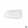 Plakans trauks Ariane Vital Rectangular Taisnstūra Balts Keramika 24 x 13 cm (12 gb.)