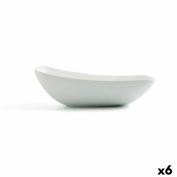 Užkandžių indai Ariane Vital Rectangular Balta Keramikinis Stačiakampis (6 vnt.)