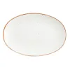 Serving Platter Ariane Terra Oval Ceramic Beige (Ø 26 cm) (12 Units)