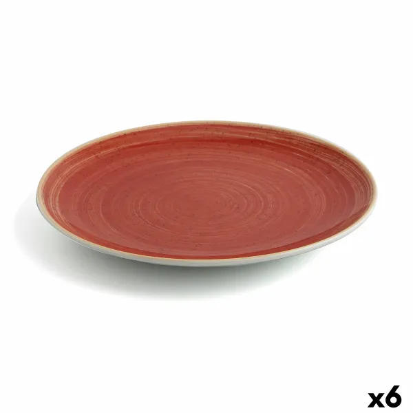 Plokščia lėkštė Ariane Terra Keramikinis Raudona (Ø 31 cm) (6 vnt.)
