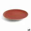 Plokščia lėkštė Ariane Terra Keramikinis Raudona (Ø 31 cm) (6 vnt.)