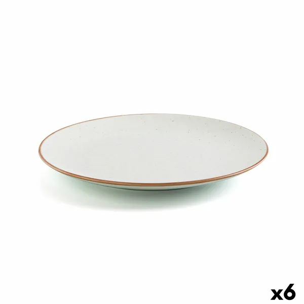 Плоская тарелка Ariane Terra Керамика Бежевый (24 cm) (6 штук)