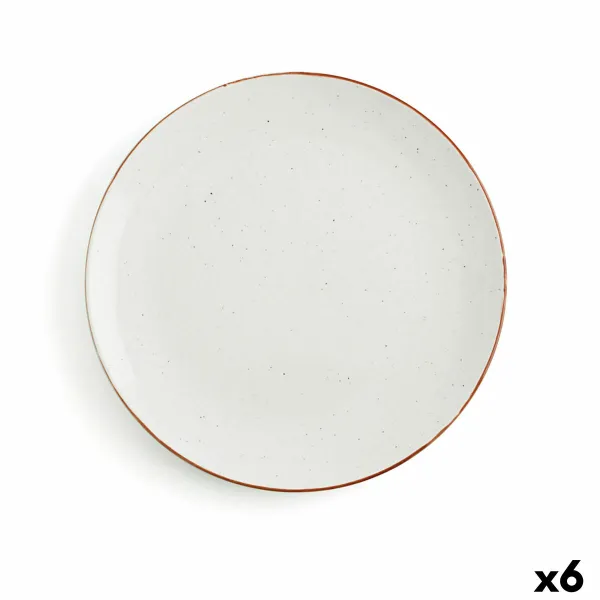 Plokščia lėkštė Ariane Terra Keramikinis Rusvai gelsva (Ø 29 cm) (6 vnt.)