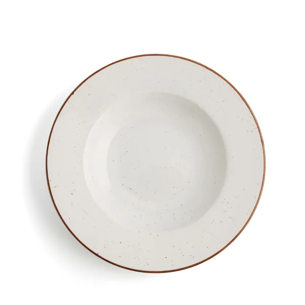 Syvä lautanen Ariane Terra Keraminen Beige (Ø 26 cm) (6 osaa)