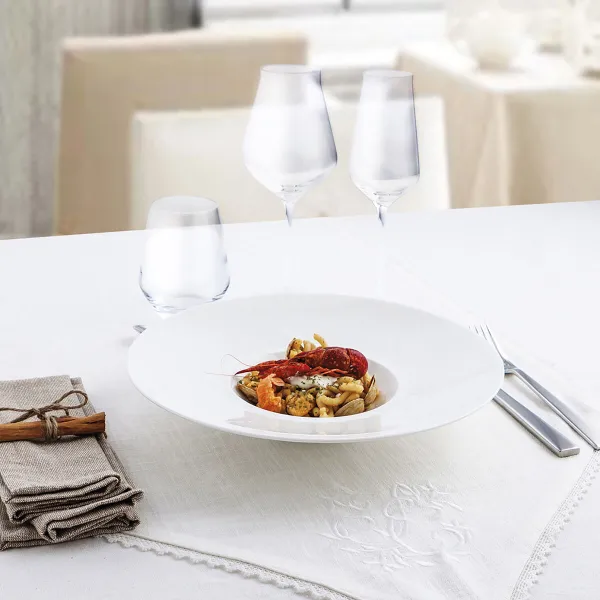 Dziļais šķīvis Ariane Gourmet Balts Keramika Ø 29 cm (6 gb.)