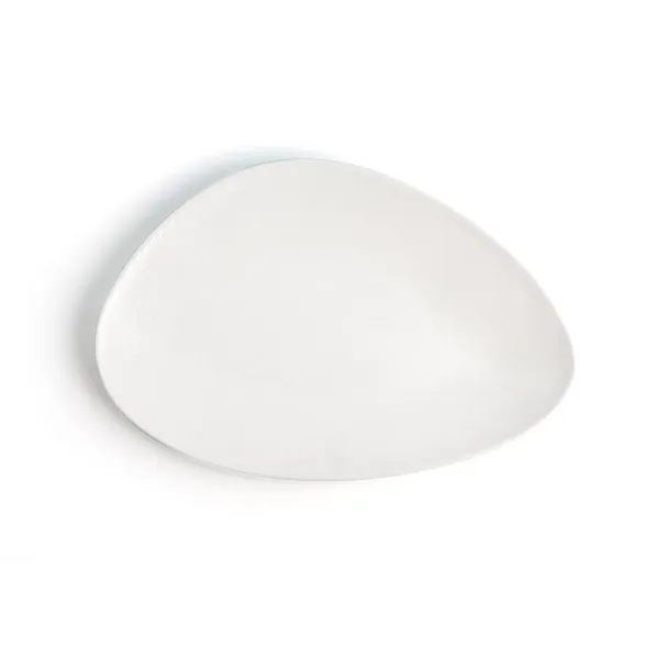 Plakans trauks Ariane Antracita Trijstūra motīvi Balts Keramika Ø 29 cm (6 gb.)