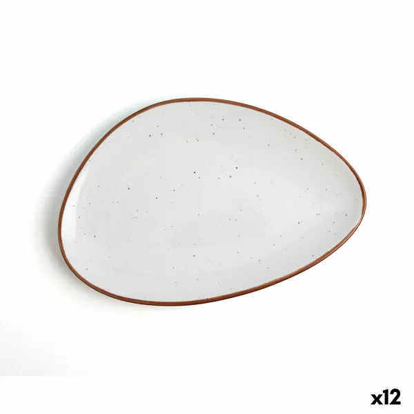Plokščia lėkštė Ariane Terra Keramikinis Rusvai gelsva Ø 21 cm (12 vnt.)