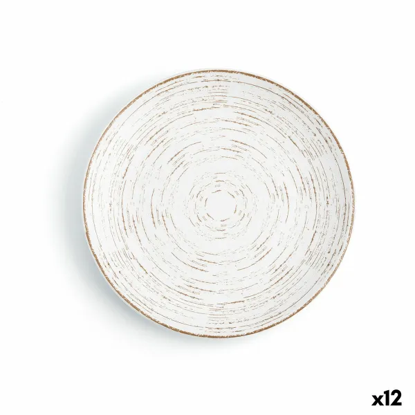 Plakans trauks Ariane Tornado White Daudzkrāsains Keramika Ø 18 cm (12 gb.)
