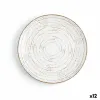 Плоская тарелка Ariane Tornado White Двухцветный Керамика Ø 21 cm (12 штук)
