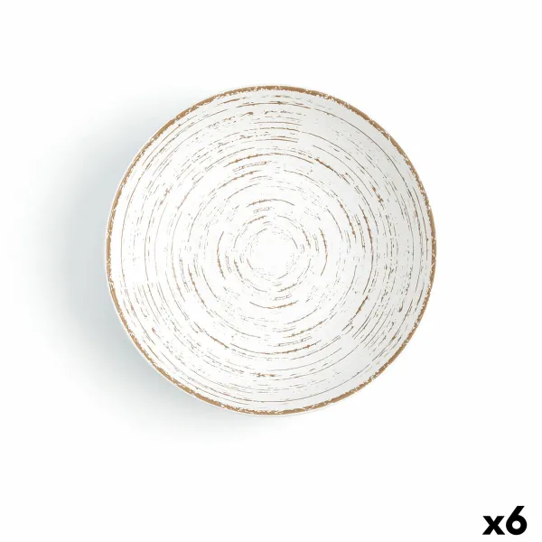 Dziļais šķīvis Ariane Tornado Keramika Daudzkrāsains (Ø 21 cm) (6 gb.)