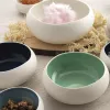 Uzkodu Bļoda Ariane Organic Balts Keramika Ø 21 cm (2 gb.)