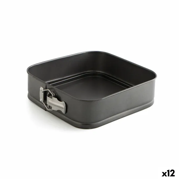 Форма для выпечки Quid Sweet Grey Чёрный Металл 24 cm (12 штук)