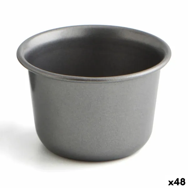 Форма для флана Quid Sweet Grey Чёрный Металл (48 штук)
