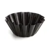 Flan Mould Quid Sweet Grey Black Metal (12 Units)