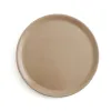 Litteä Lautanen Anaflor Barro Anaflor Beige Poltettu savi Ø 31 cm Liha (8 osaa)
