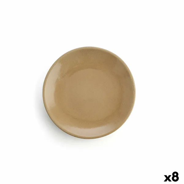 Плоская тарелка Anaflor Barro Anaflor Бежевый Кафель Ø 29 cm Мясо (8 штук)