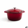 Katls ar vāku Bidasoa Fierro Sarkans Ø 24 cm 3,7 L (2 gb.)