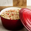 Кастрюля с крышкой Bidasoa Fierro Красный Ø 24 cm 3,7 L (2 штук)