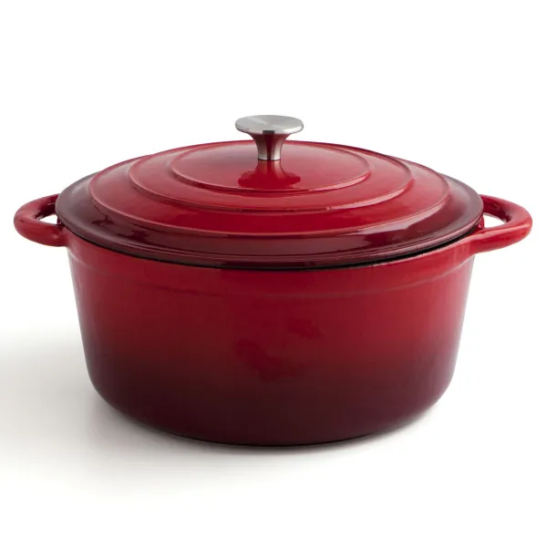 Кастрюля с крышкой Bidasoa Fierro Красный Ø 28 cm 6 L (2 штук)