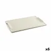 Välipalatarjotin Quid Mineral Gres Beige Keraminen 35 x 23 cm (6 osaa)
