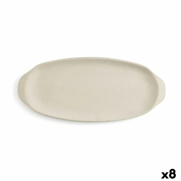 Užkandžių dėklas Quid Mineral Gres Rusvai gelsva Keramikinis 13 x 30,5 cm (8 vnt.)