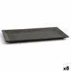 Uzkodu paplāte Quid Mineral Gres Melns Keramika 15 x 30 cm (8 gb.)