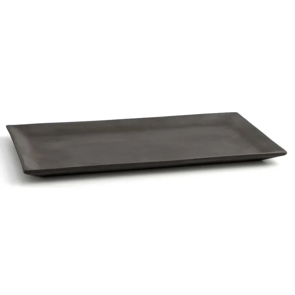 Uzkodu paplāte Quid Mineral Gres Melns Keramika 15 x 30 cm (8 gb.)