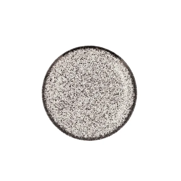 Litteä Lautanen Ariane Rock Musta Keraminen Ø 21 cm (12 osaa)