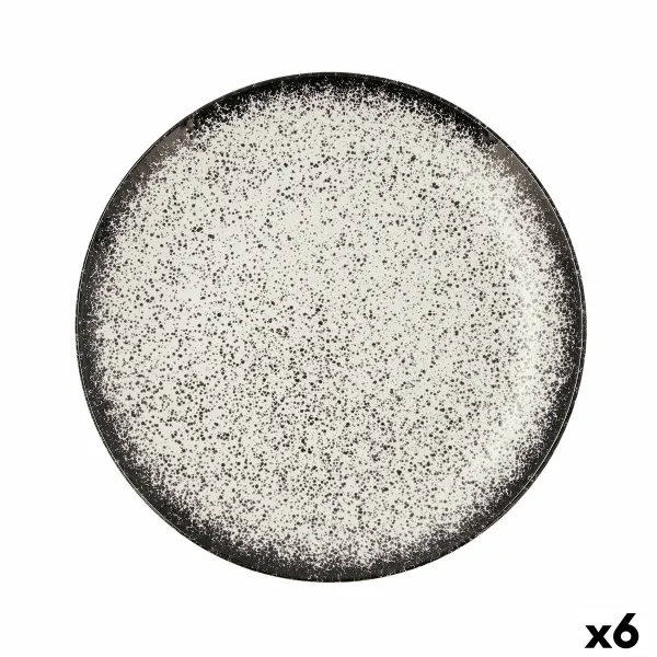 Plakans trauks Ariane Rock Melns Keramika Ø 31 cm (6 gb.)