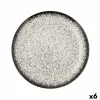 Litteä Lautanen Ariane Rock Musta Keraminen Ø 31 cm (6 osaa)