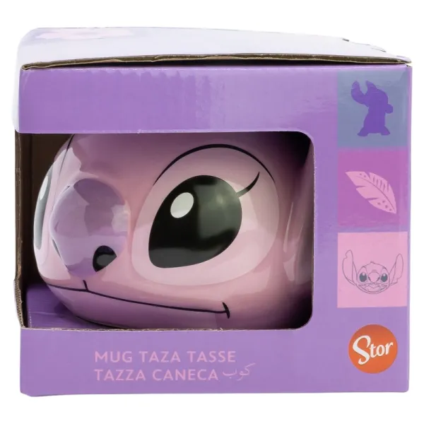 Disney Stitch - 3D ceramic mug in a gift box from the Angel collection 375 ml