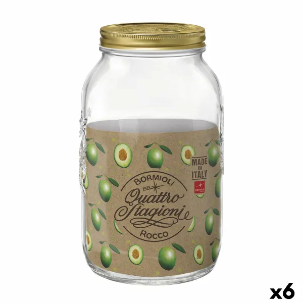 Stiklinis indas Bormioli Rocco Quattro Stagioni Skaidrus (6 vnt.)