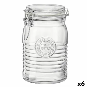 Glass Jar Bormioli Rocco Officina Transparent Glass 1,15 L (6 Units)