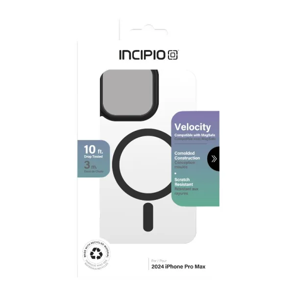 Incipio Velocity MagSafe - Case iPhone 16 Pro Max (Clear / Black)