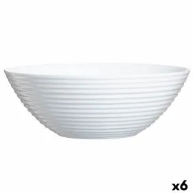 Salātu Trauks Luminarc Harena Balts Stikls (Ø 27,3 cm) (6 gb.)