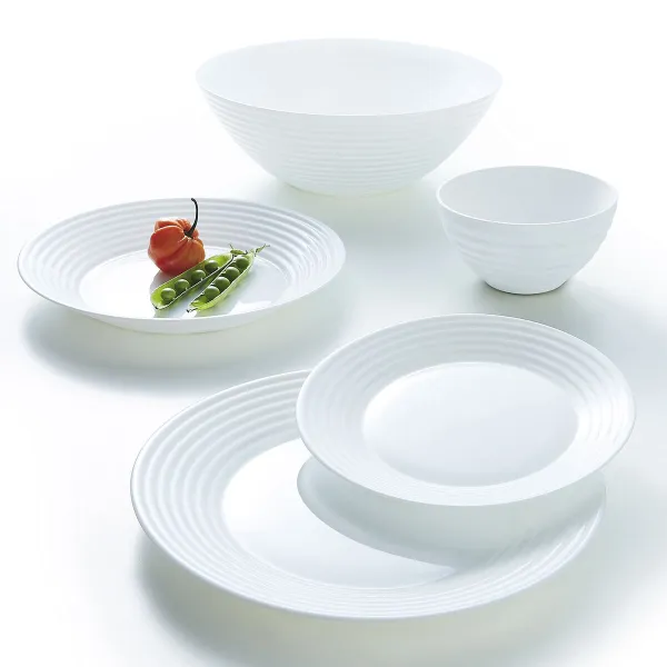 Salātu Trauks Luminarc Harena Balts Stikls (Ø 27,3 cm) (6 gb.)