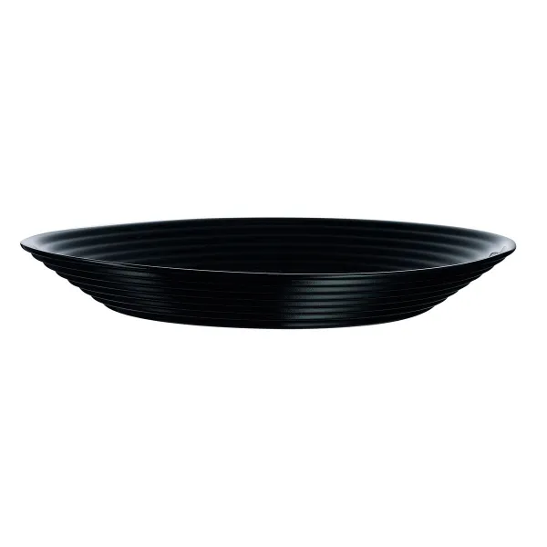 Gili lėkštė Luminarc Harena Juoda stiklas (Ø 23,5 cm) (24 vnt.)