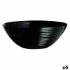 Salātu Trauks Luminarc Harena Melns Stikls (Ø 27 cm) (6 gb.)