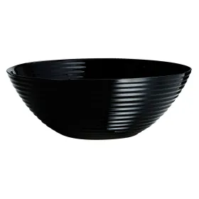Salotų Dubuo Luminarc Harena Juoda stiklas (Ø 27 cm) (6 vnt.)