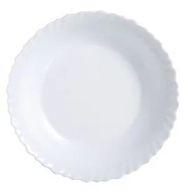 Plokščia lėkštė Luminarc Feston Balta stiklas (25 cm) (24 vnt.)