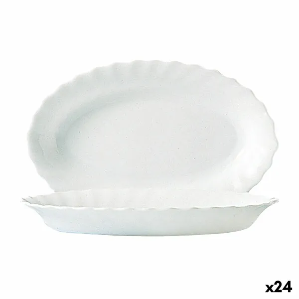 Vuoka Luminarc Trianon Valkoinen Lasi (22 cm) (24 osaa)