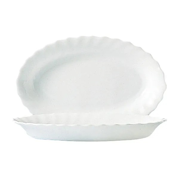 Serviravimo Lėkštė Luminarc Trianon Balta stiklas (22 cm) (24 vnt.)
