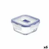 Hermetiška priešpiečių dėžutė Luminarc Pure Box Active 380 ml Dvispalviais stiklas (6 vnt.)