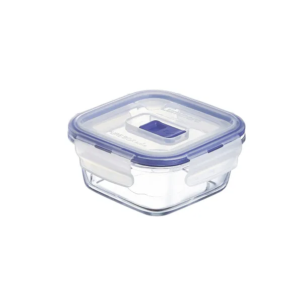 Hermetiška priešpiečių dėžutė Luminarc Pure Box Active 380 ml Dvispalviais stiklas (6 vnt.)