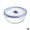 Hermētiska Pusdienu Kastīte Luminarc Pure Box Active 670 ml 14 x 6 cm Daudzkrāsains Stikls (6 gb.)