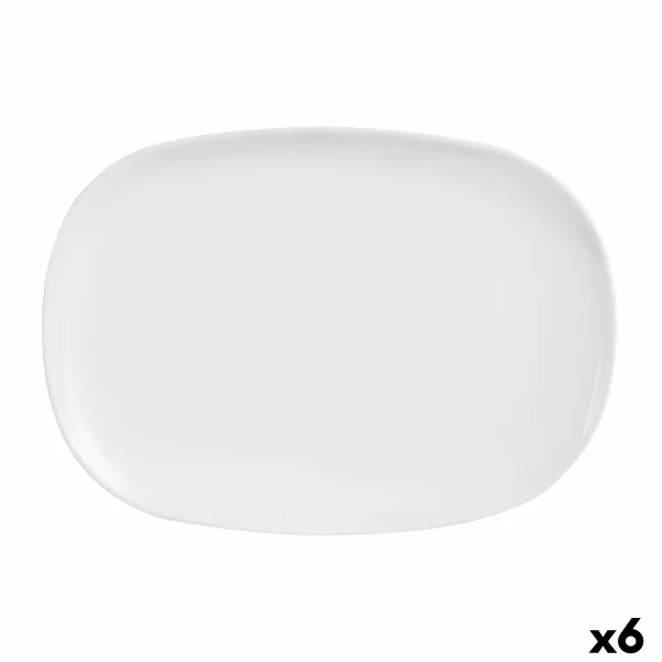 Поднос Luminarc Sweet Line Прямоугольный Белый Cтекло 35 x 24 cm (6 штук)