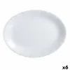 Vuoka Luminarc Feston Ovaali Valkoinen Lasi (Ø 33 cm) (6 osaa)
